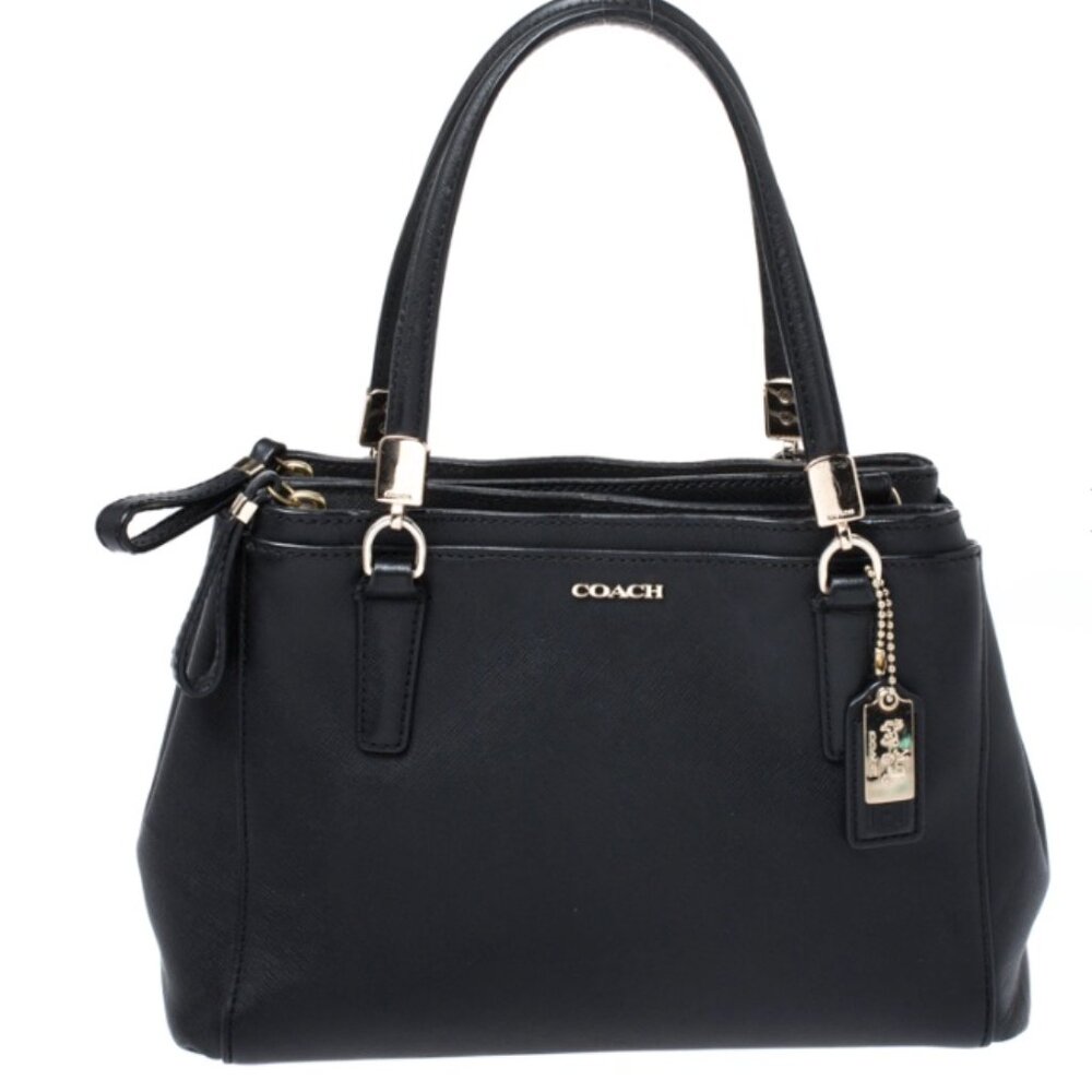 Coach Madison Mini Christie - Black Saffiano Leather
